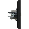 Розетка TV проходная IEK FORTEPIANO FP129 черный FP-A10-P-K02