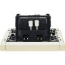 Выключатель 1-клавишный проходной IEK FORTEPIANO 10А FP403 ваниль FP-V12-0-10-1-K10